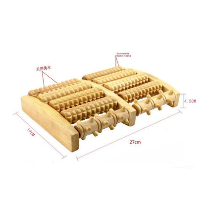 Wooden Foot Massage Roller